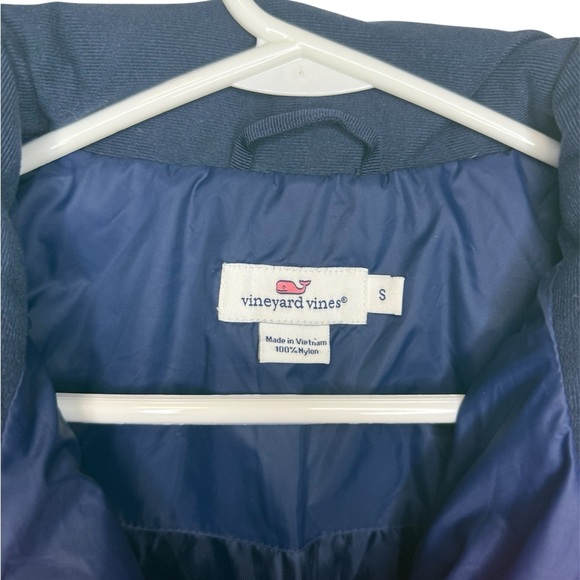 Vineyard Vines Pink Quilted Puffer Jacket Goose Down Insulation Size Small - Picture 3 of 4